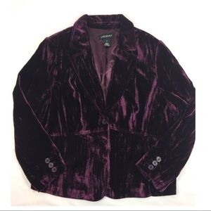 Lane Bryant Velvet Blazer